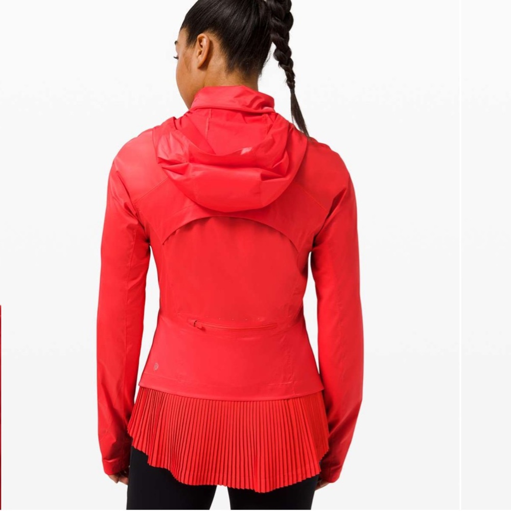 •LULULEMON• Goal Smasher Run Jacket Pink Punch Reflective Hood